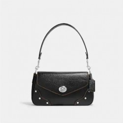 Coach Women Millie Shoulder Bag Silver Black